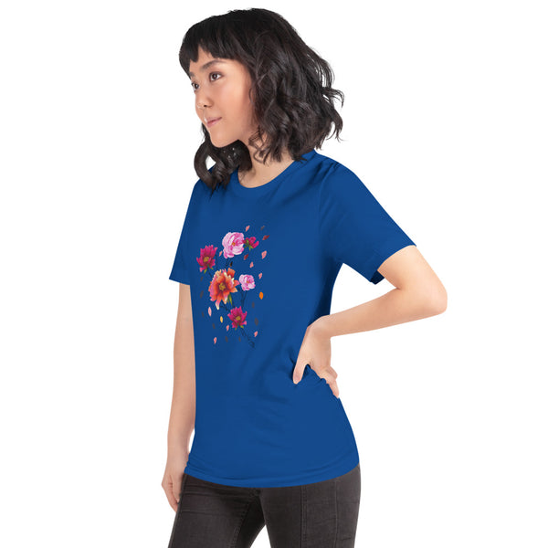 Falling Flowers Woman's T-Shirt