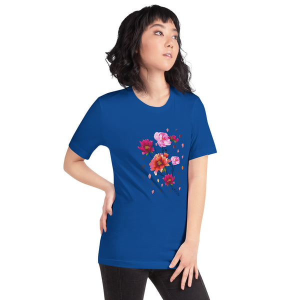 Falling Flowers Woman's T-Shirt