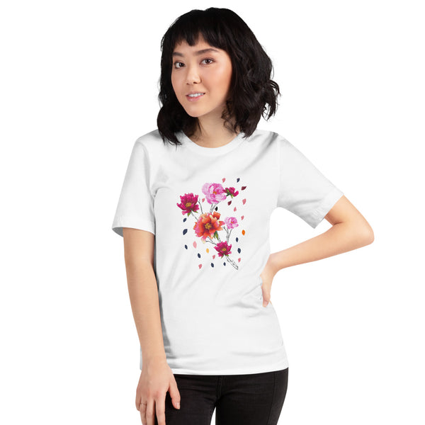 Falling Flowers Woman's T-Shirt