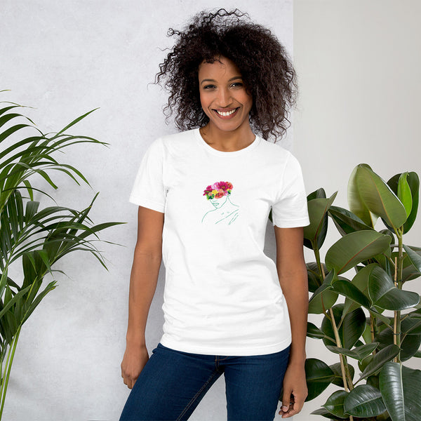 Floral Godess Woman's T-Shirt (Light Colors)