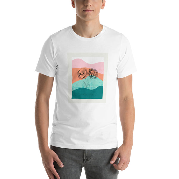 Stencil Waves Unisex T-Shirt