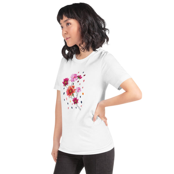 Falling Flowers Woman's T-Shirt