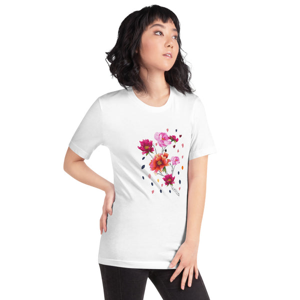 Falling Flowers Woman's T-Shirt