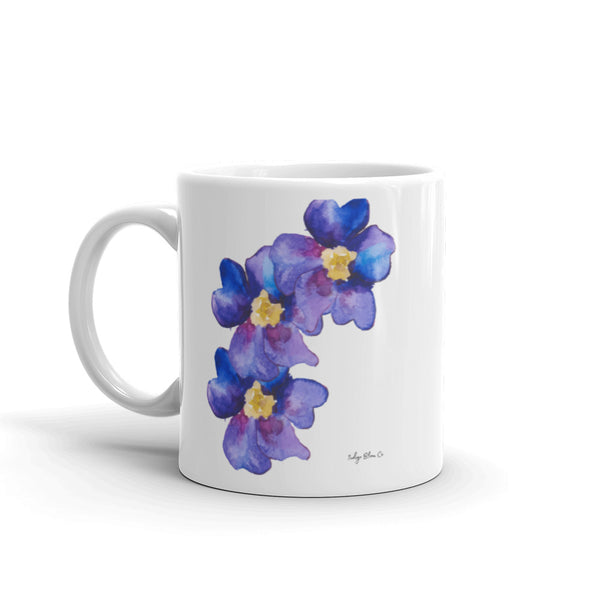 African Violet Mug (White)