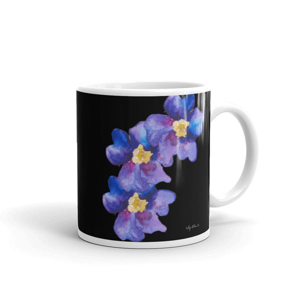 African Violet Mug (Black)