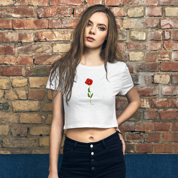 Rain Flower Women’s Crop Tee