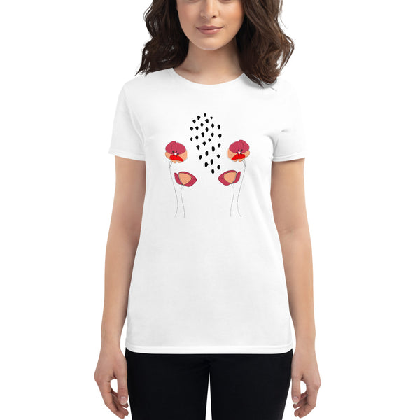 Poppies In The Rain Women's T-shirt