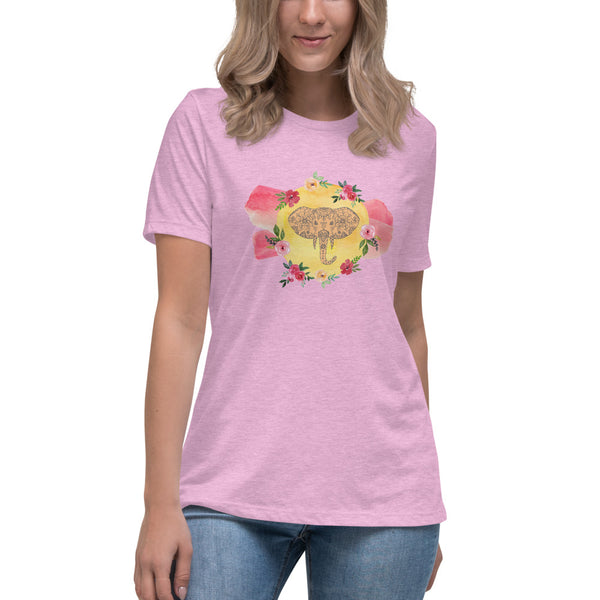 Watercolor Elephant Women's Relaxed T-Shirt