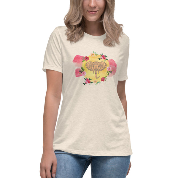 Watercolor Elephant Women's Relaxed T-Shirt