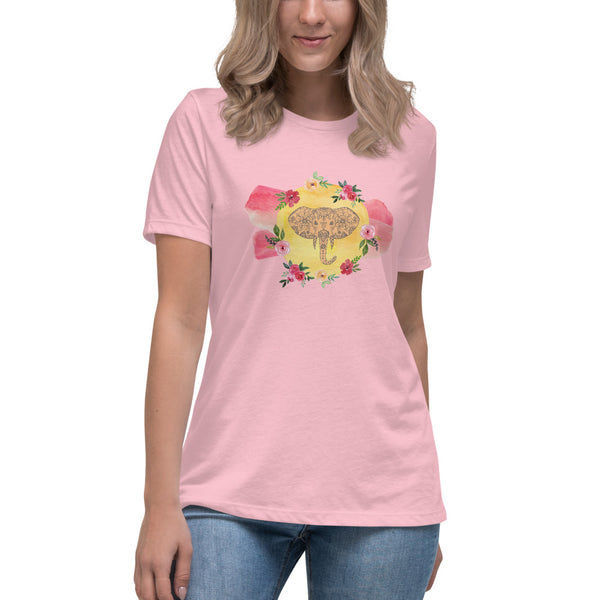 Watercolor Elephant Women's Relaxed T-Shirt